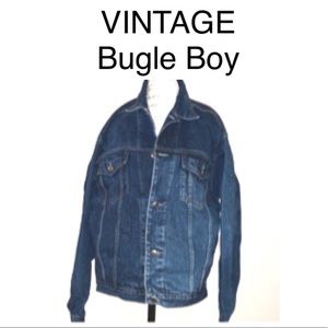vintage❤️Men’s bugle boy jean jacket size large